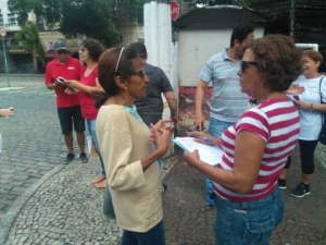 Sintapi-CUT Santos vai às ruas contra a reforma da Previdência