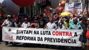 SINTAPI-CUT participa de atos contra reforma da Previdência